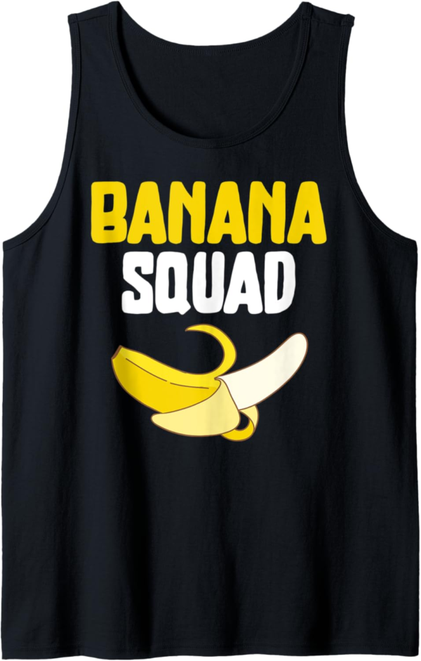 Banana Squad Funny Banana Lovers Vegan Food Funny Tank Top - Image 2